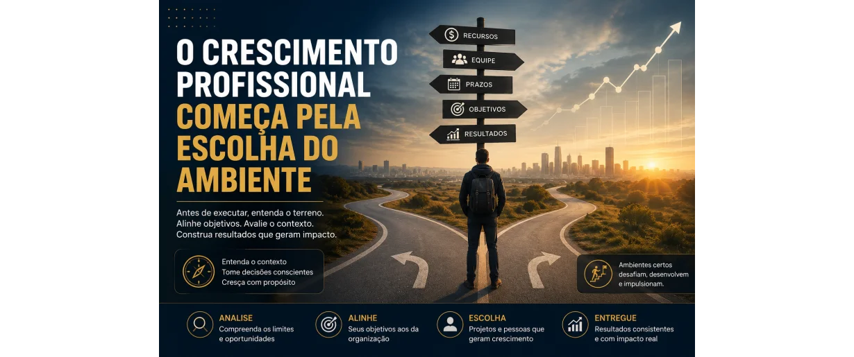O Crescimento Profissional Começa Pela Escolha do Ambiente.