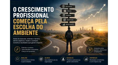 O Crescimento Profissional Começa Pela Escolha do Ambiente.